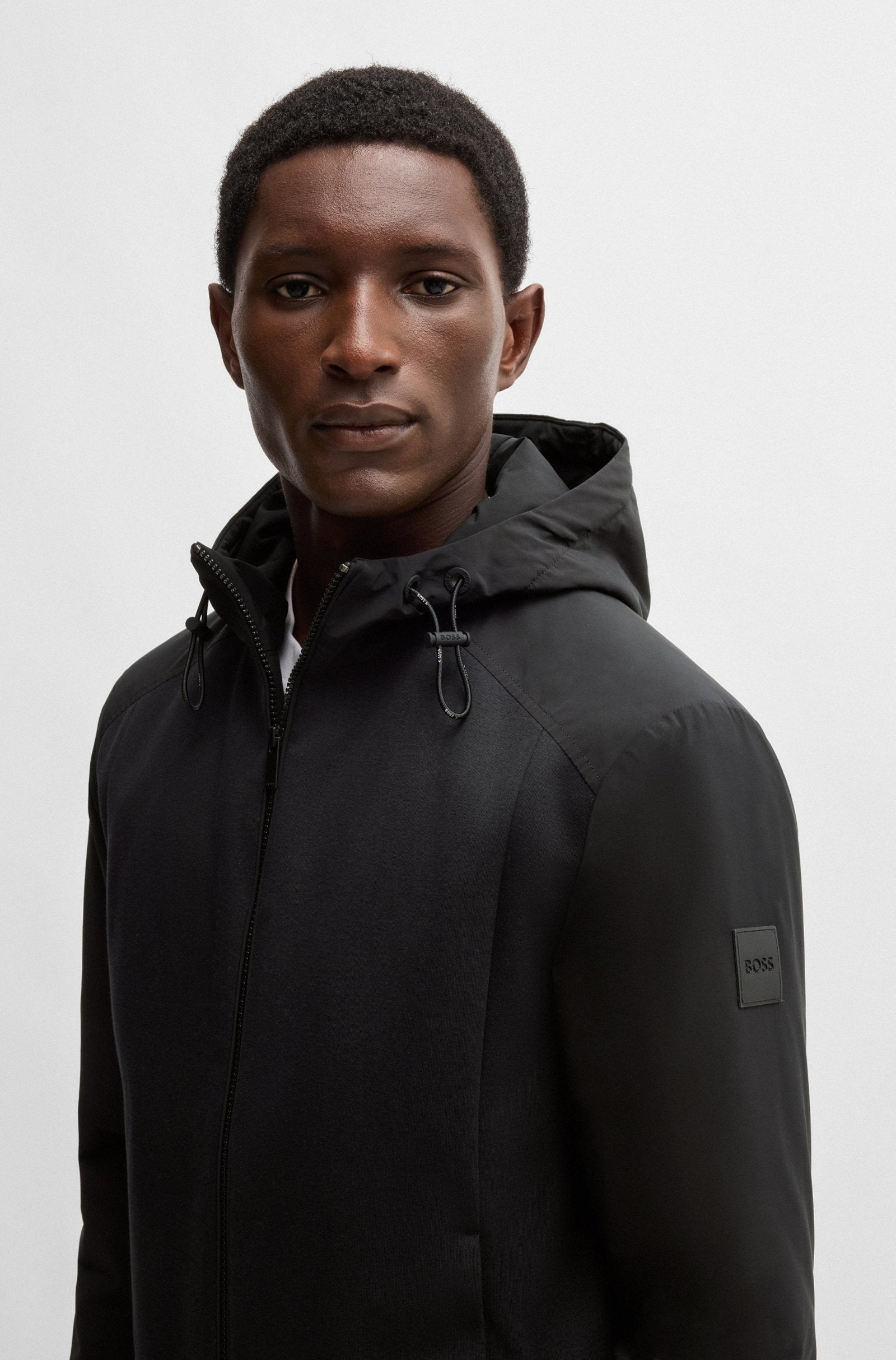 Boss Camisola Hoodie P Steele224 Black Preto_shot3