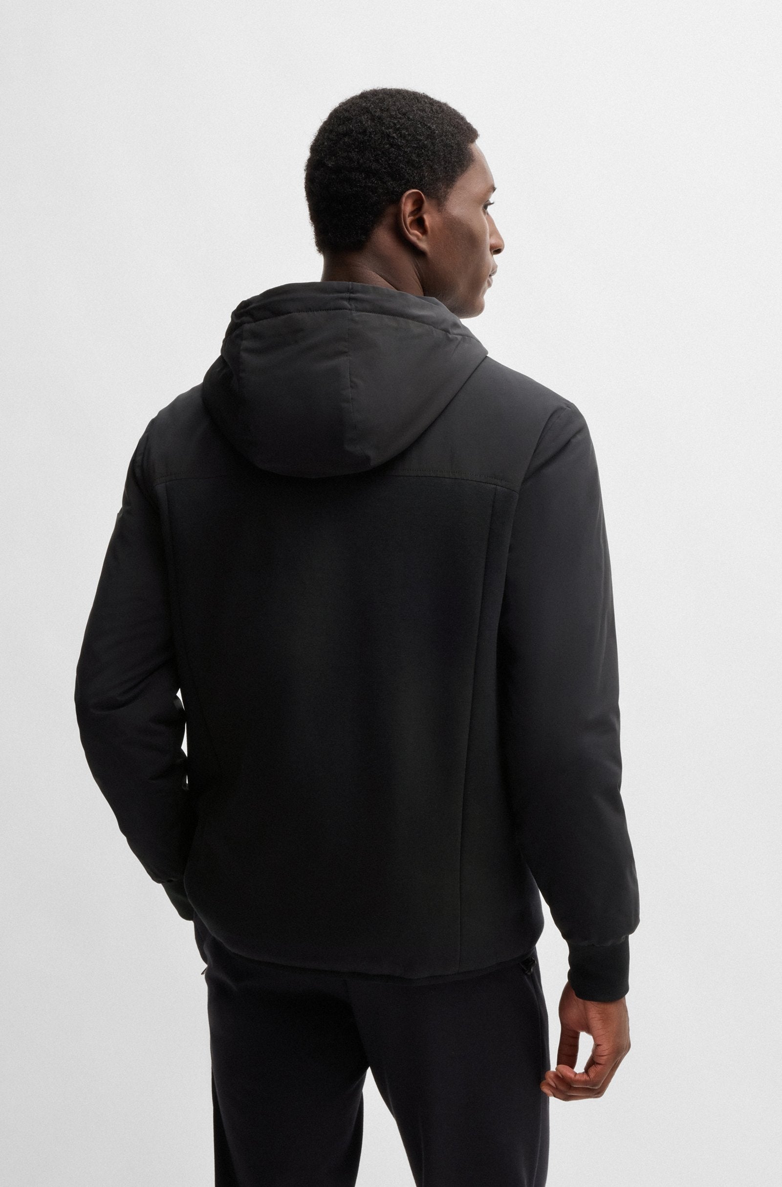 Boss Camisola Hoodie P Steele224 Black Preto_shot5