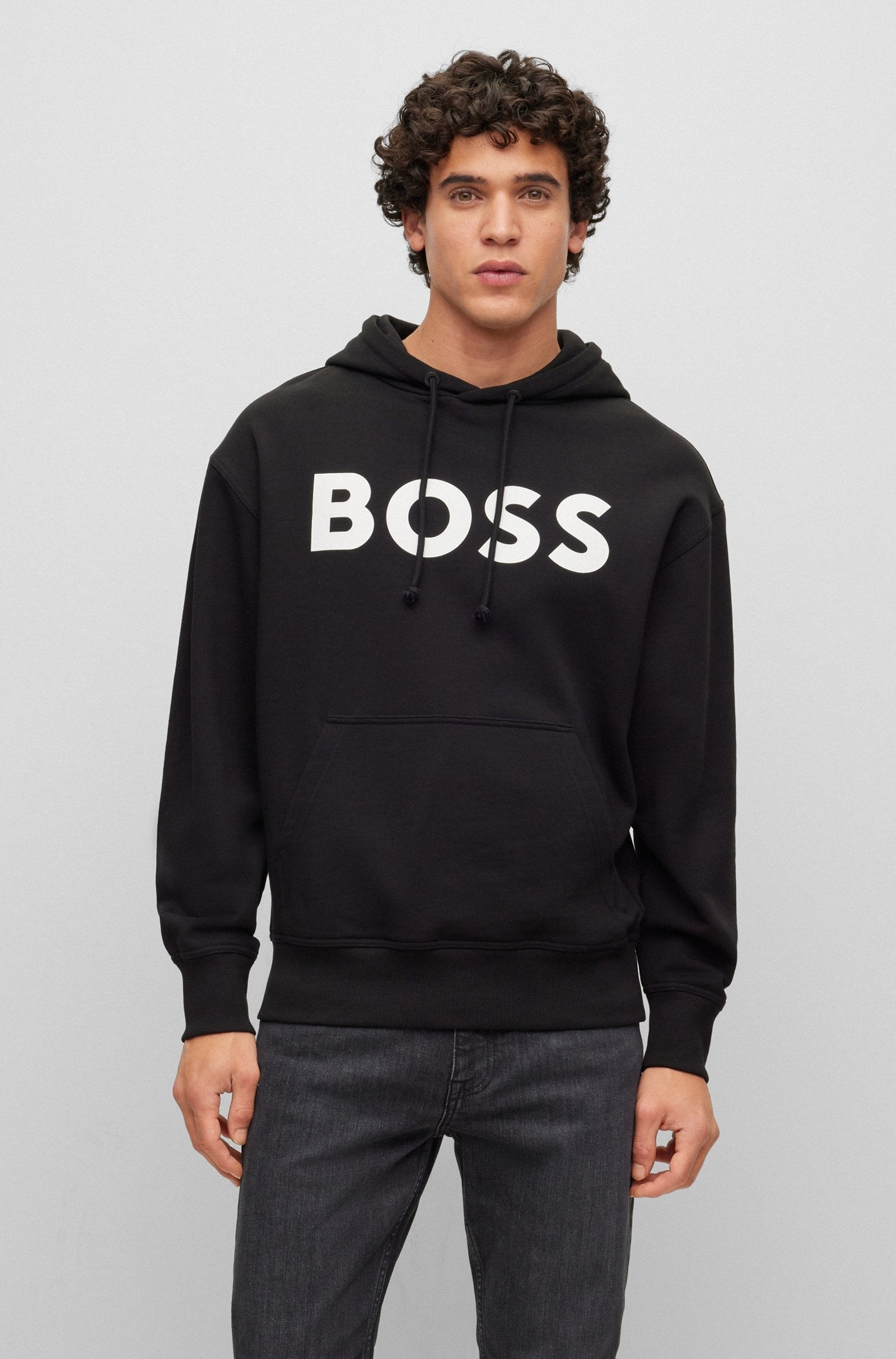 Boss Camisola Hoodie Webasichood Black Preto_shot2