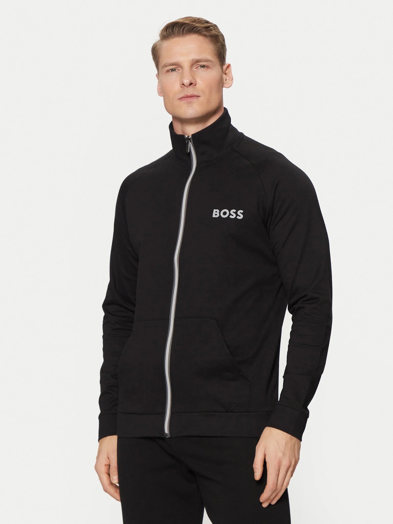 Boss Casaco Training Sweat Training Authenticjacke Black Preto_shot2