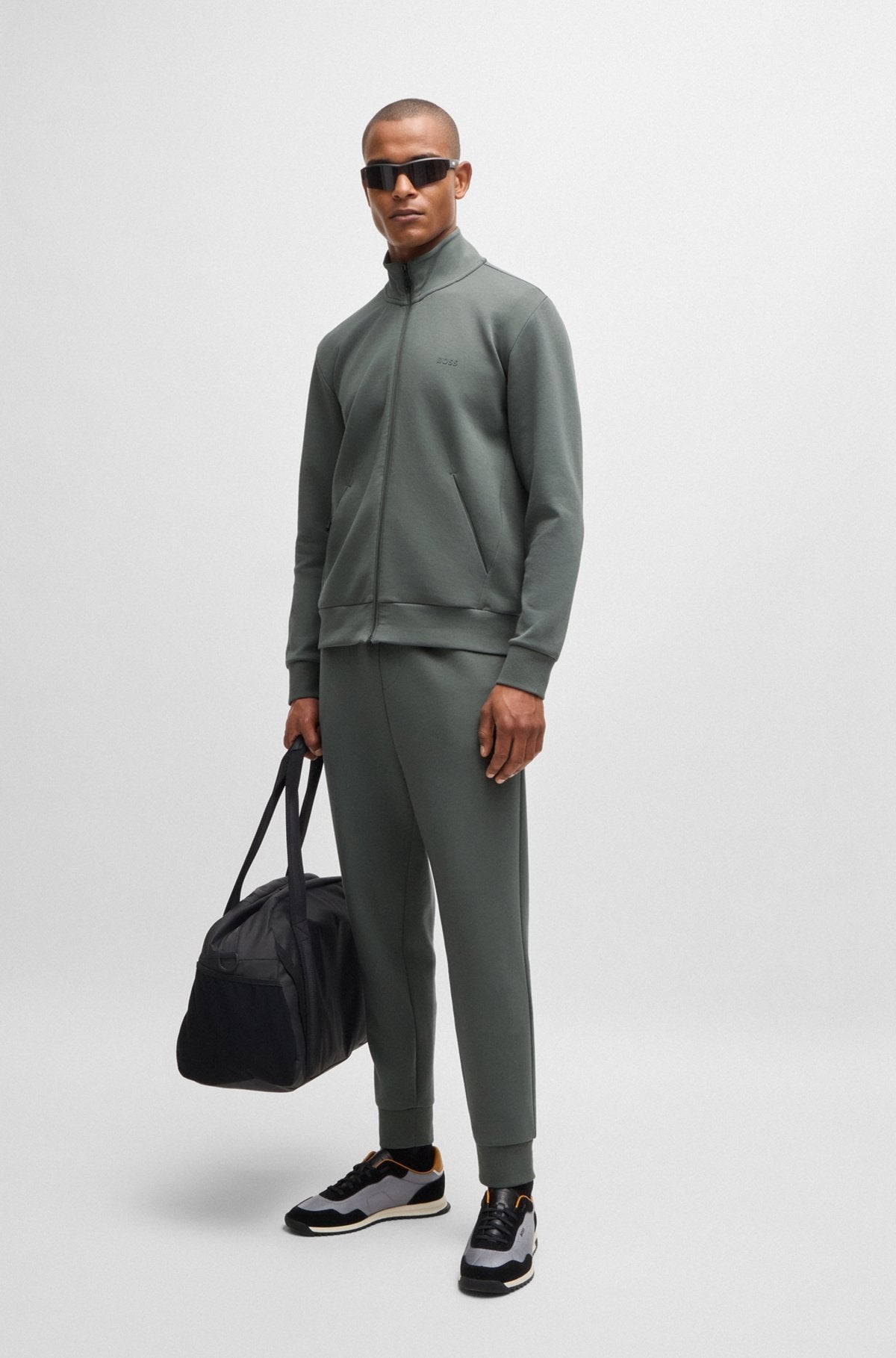 Boss Casaco Training Sweat Training Skaz 50506152 Dk.grey Cinza Escuro_shot2