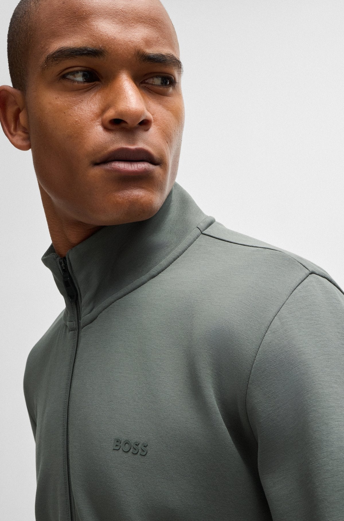 Boss Casaco Training Sweat Training Skaz 50506152 Dk.grey Cinza Escuro_shot3