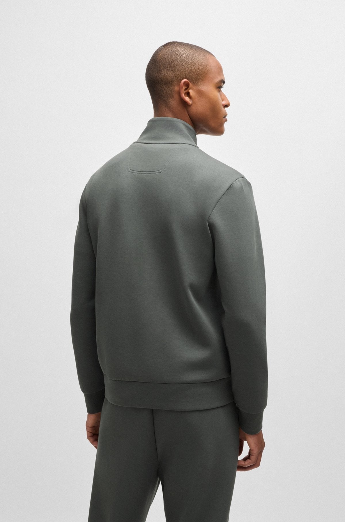 Boss Casaco Training Sweat Training Skaz 50506152 Dk.grey Cinza Escuro_shot5