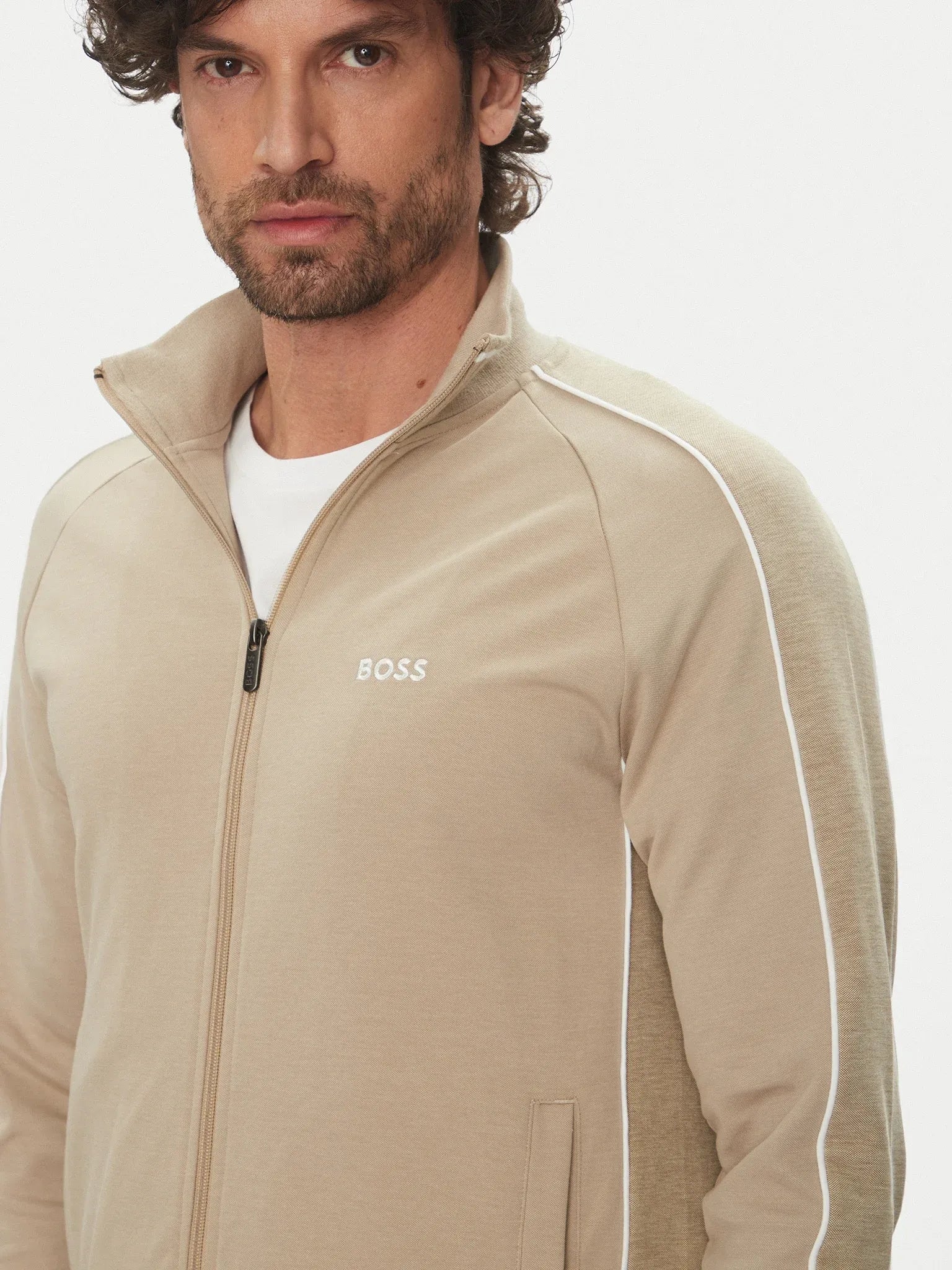 Boss Casaco Training Sweat Training Tracksuit J Lt.bege Beige Claro_shot3