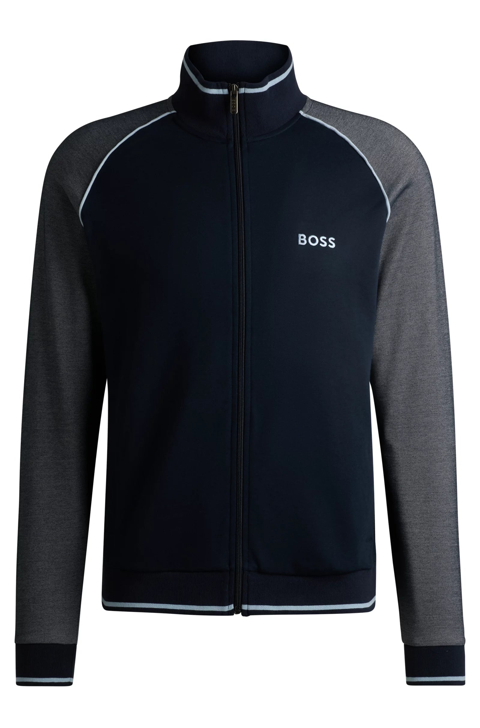 Boss Casaco Training Sweat Training Tracksuitjacke Dk.blue Azul Escuro_shot1