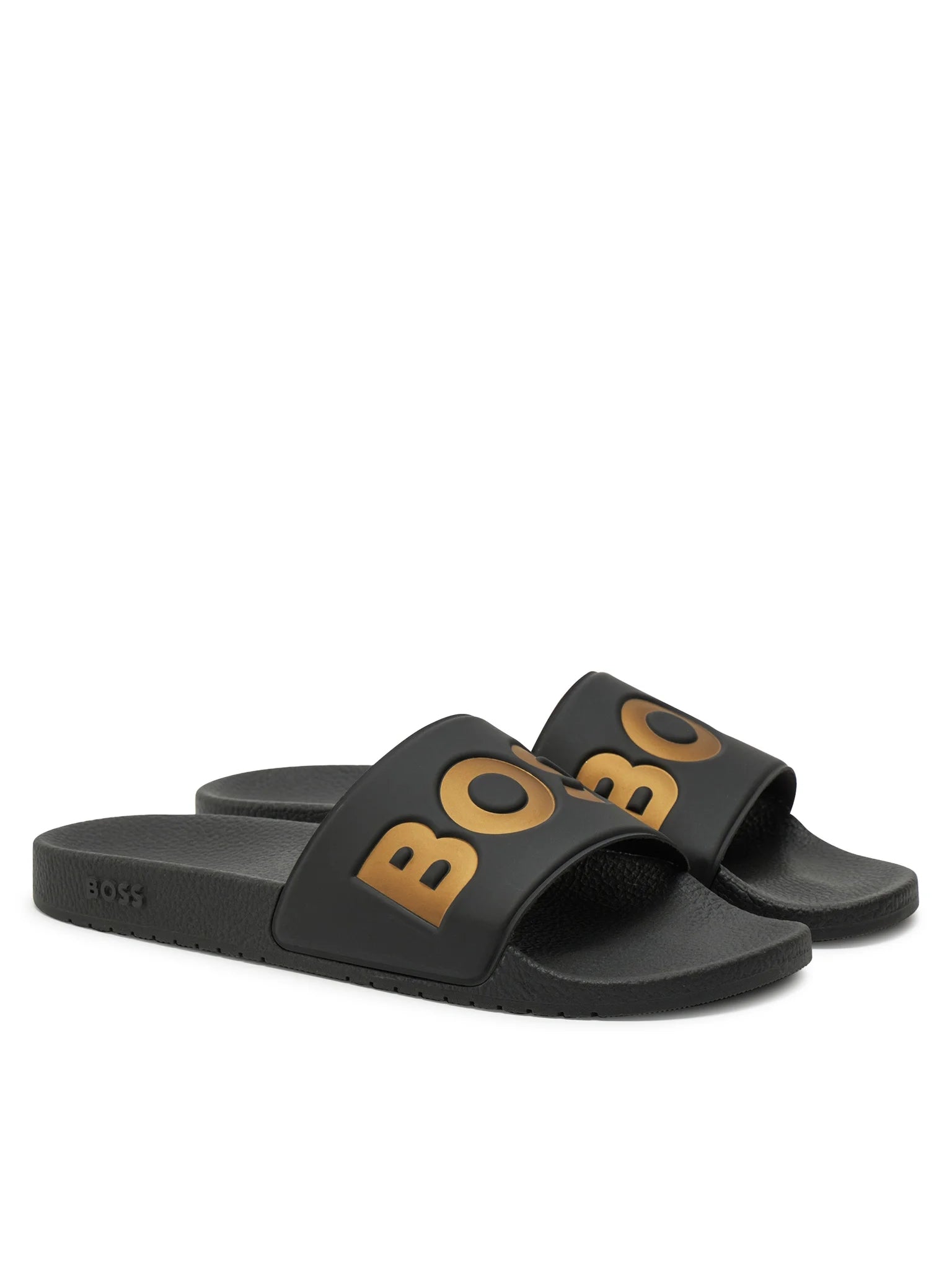 Boss Chinelos Slippers Aryeh Slid Npv Blk Gold Preto Ouro_shot2