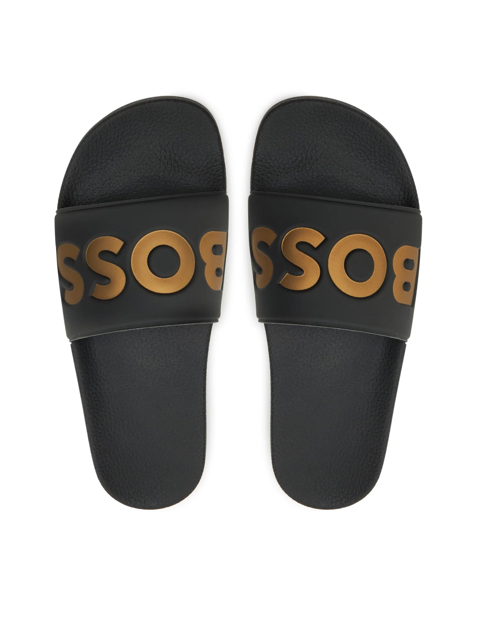 Boss Chinelos Slippers Aryeh Slid Npv Blk Gold Preto Ouro_shot5