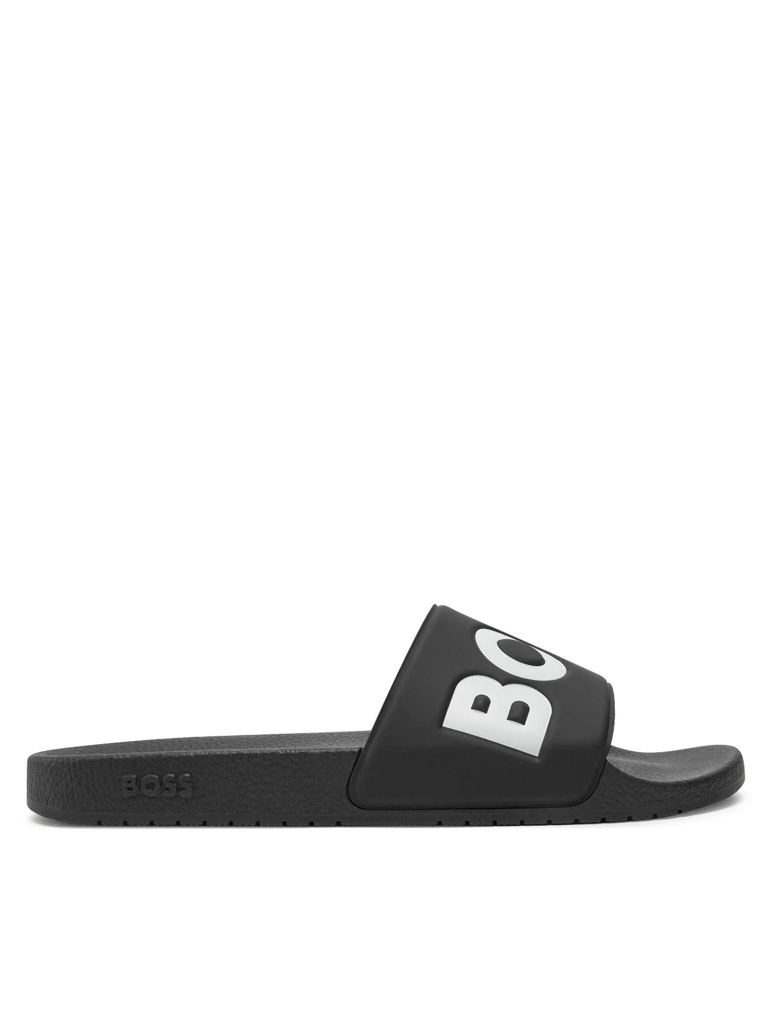 Boss Chinelos Slippers Aryeh Slid Npv Blk White Preto Branco_shot1