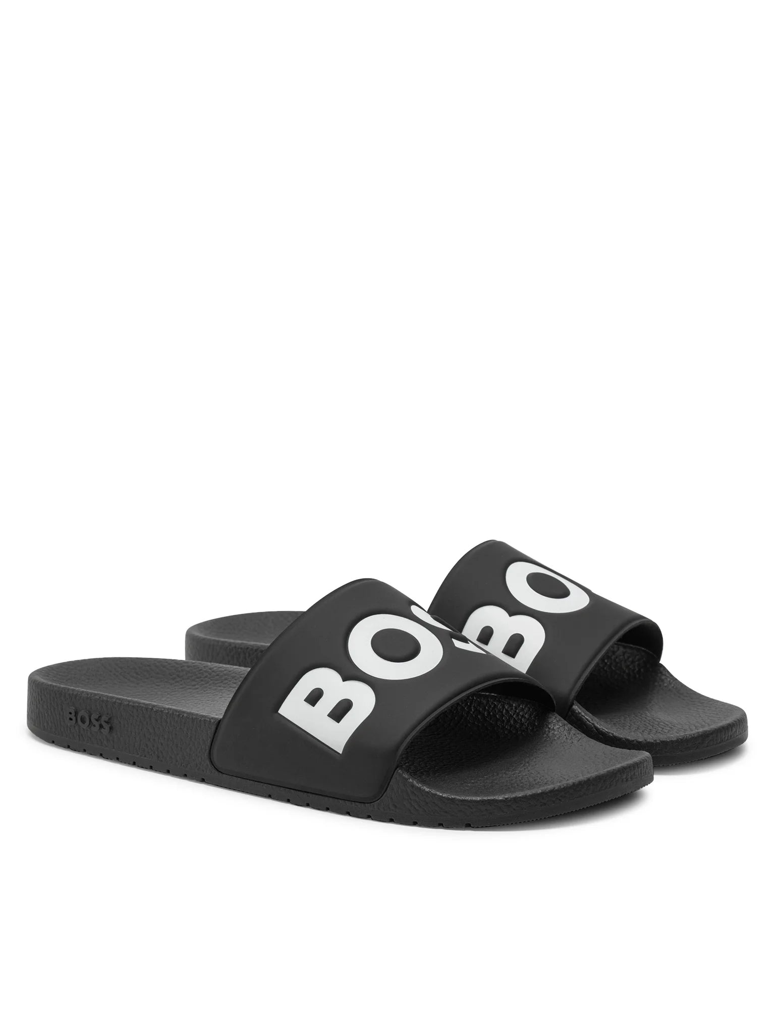 Boss Chinelos Slippers Aryeh Slid Npv Blk White Preto Branco_shot2