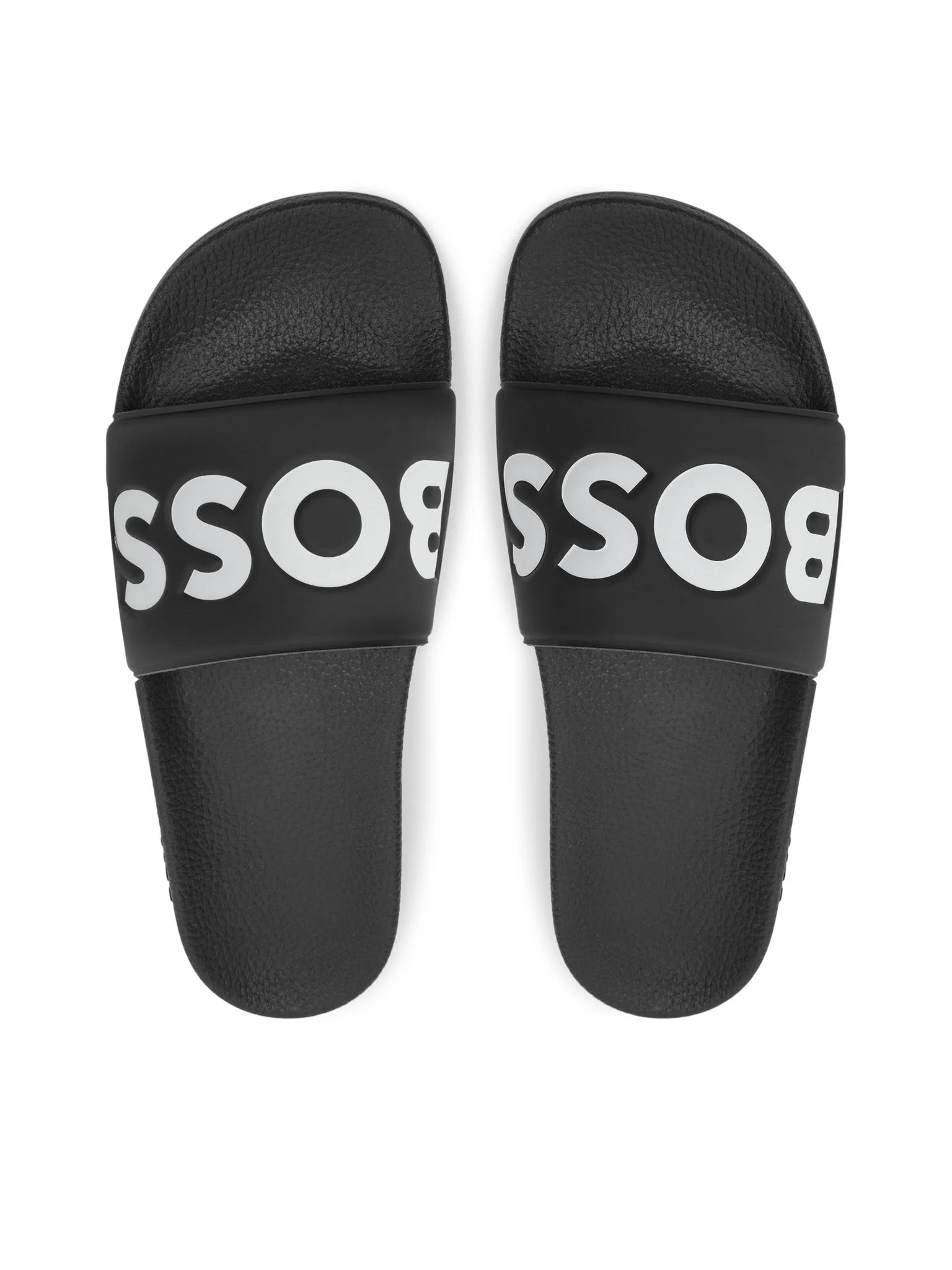 Boss Chinelos Slippers Aryeh Slid Npv Blk White Preto Branco_shot3