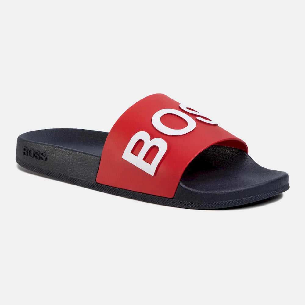 Boss Chinelos Slippers Bayslidrblg Navy Red Navy Vermelho Shot2