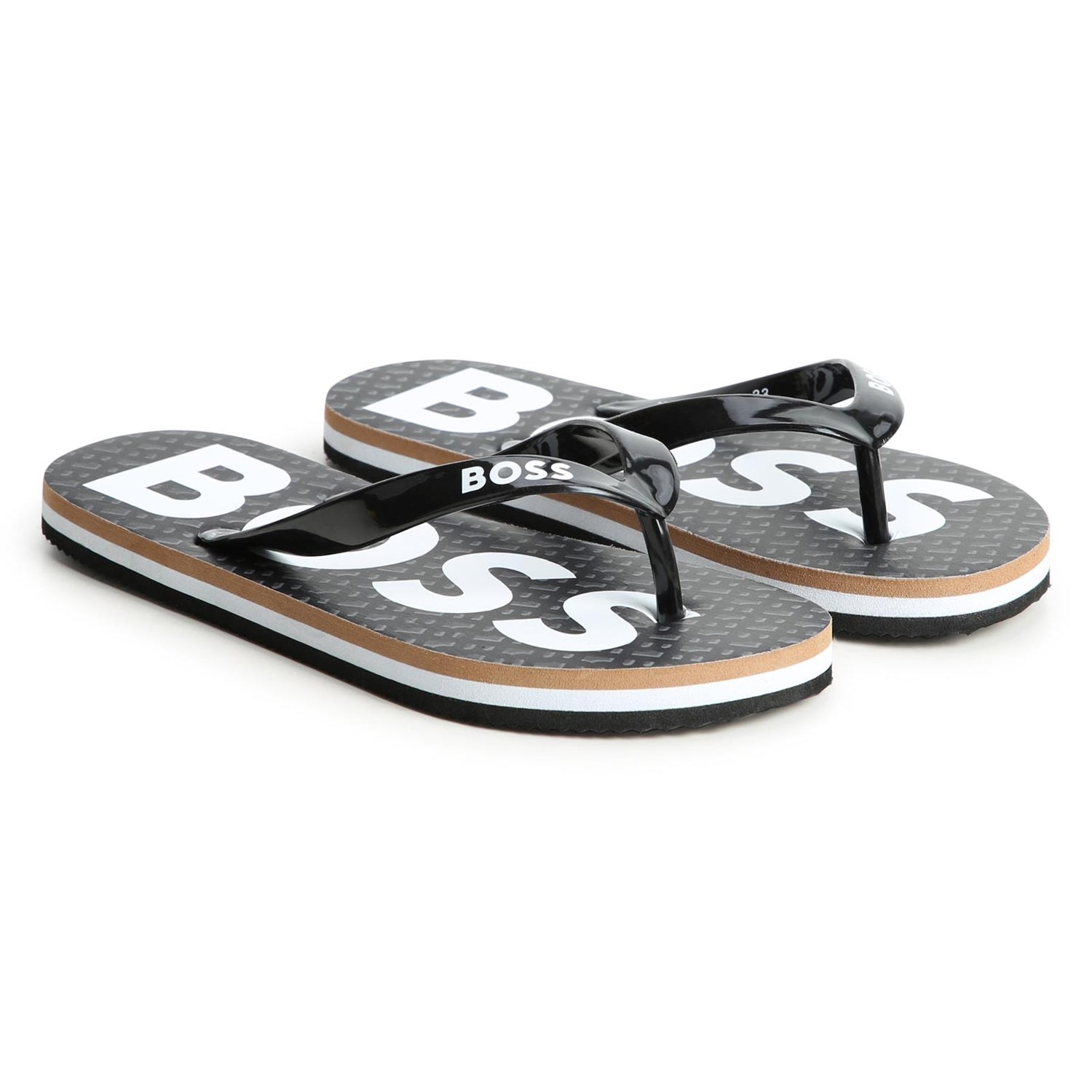 Boss Chinelos Slippers J50850 Blk Multi Preto Multicolor_shot1