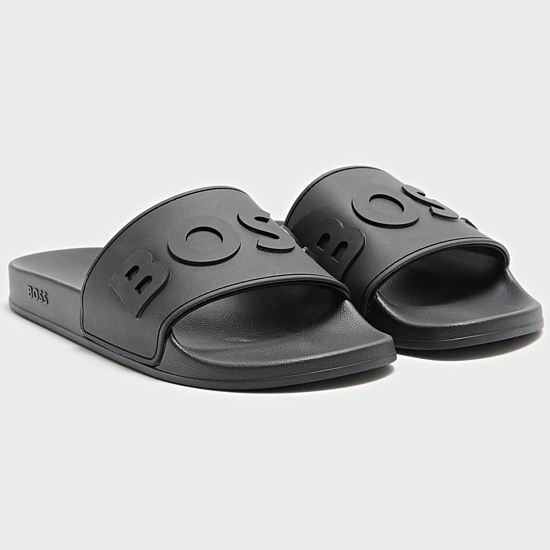 Boss Chinelos Slippers Kirk Slid Rblg Blk Black Preto Preto_shot1