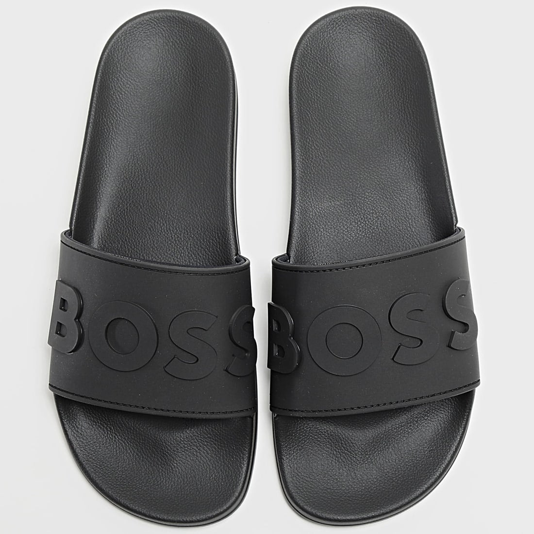 Boss Chinelos Slippers Kirk Slid Rblg Blk Black Preto Preto_shot4