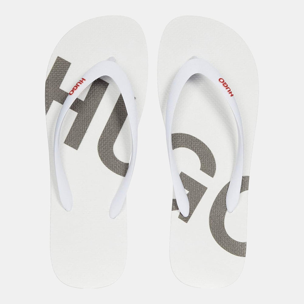 Boss Chinelos Slippers Onfirethngrbl2 White Branco Shot2