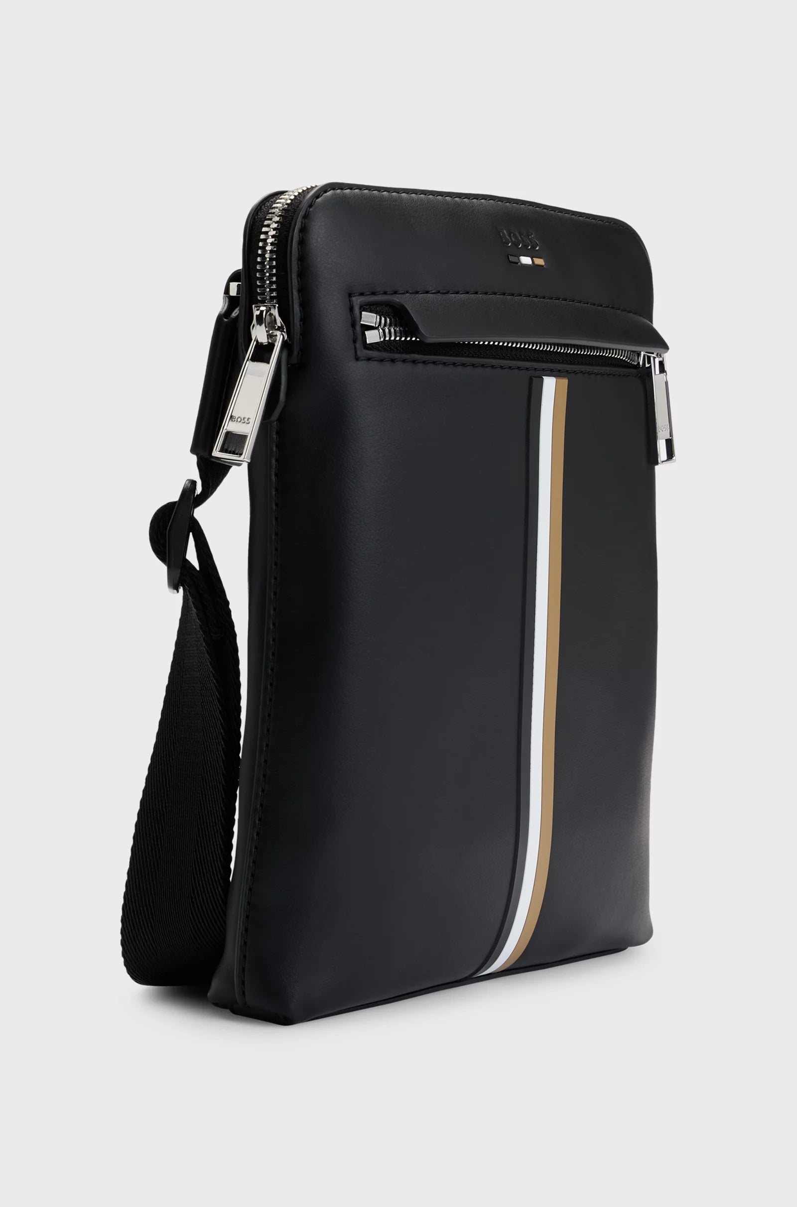 Crossbody Boss Preto Multicolor Ray Envelope