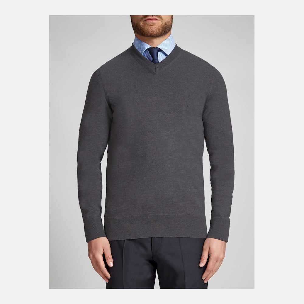 Boss Malha Sweater 50249340 Grey Cinza Shot6