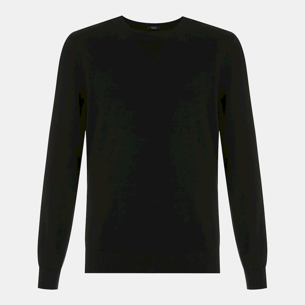 Boss Malha Sweater Fabbiano Black Preto Shot1
