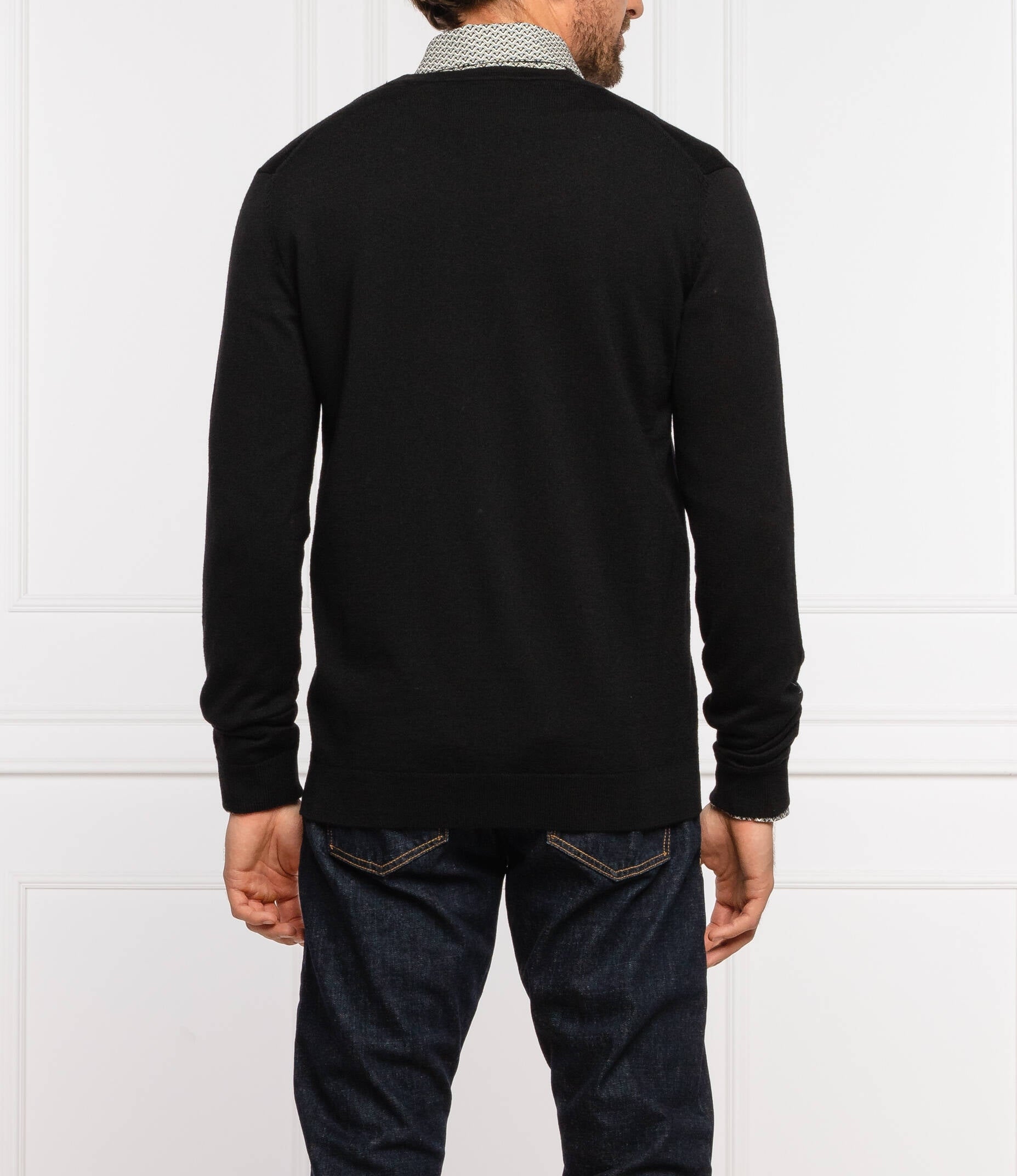 Boss Malha Sweater Sanjacopo3 Black Preto_shot4