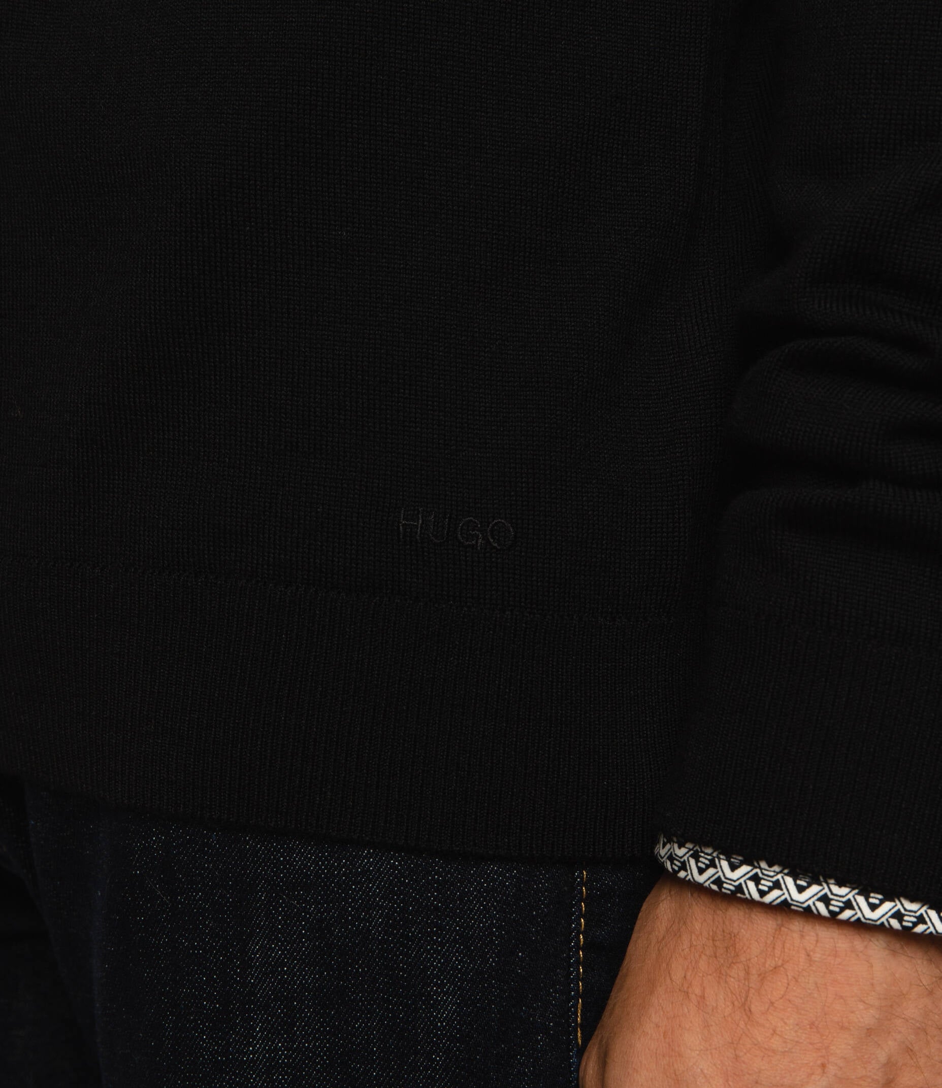 Boss Malha Sweater Sanjacopo3 Black Preto_shot5