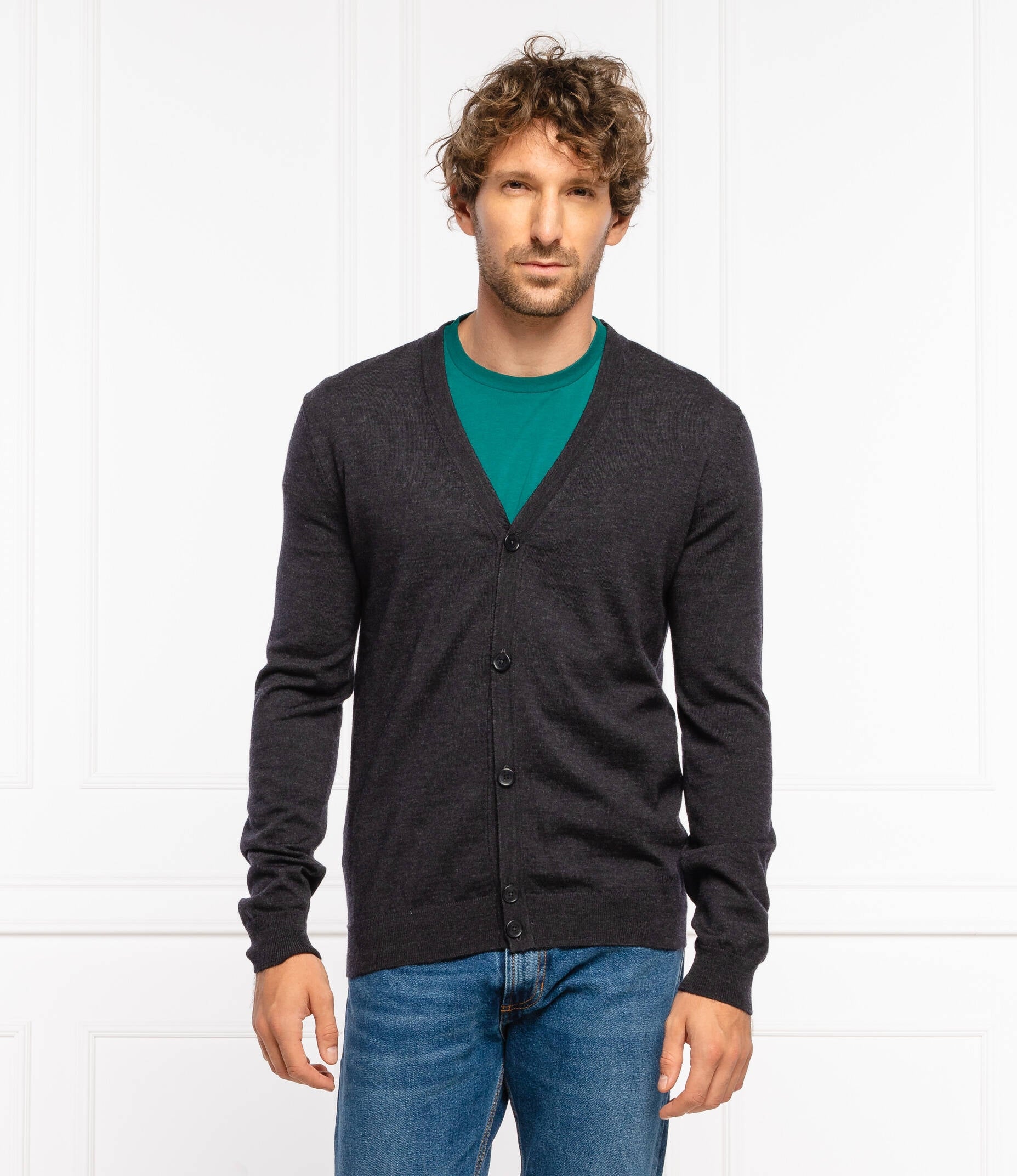Boss Malha Sweater Sanjacopo3 Dk.grey Cinza Escuro_shot2
