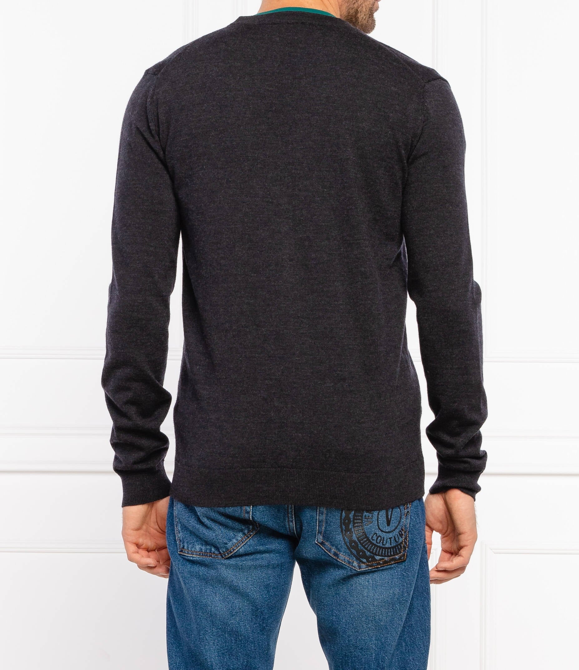 Boss Malha Sweater Sanjacopo3 Dk.grey Cinza Escuro_shot3
