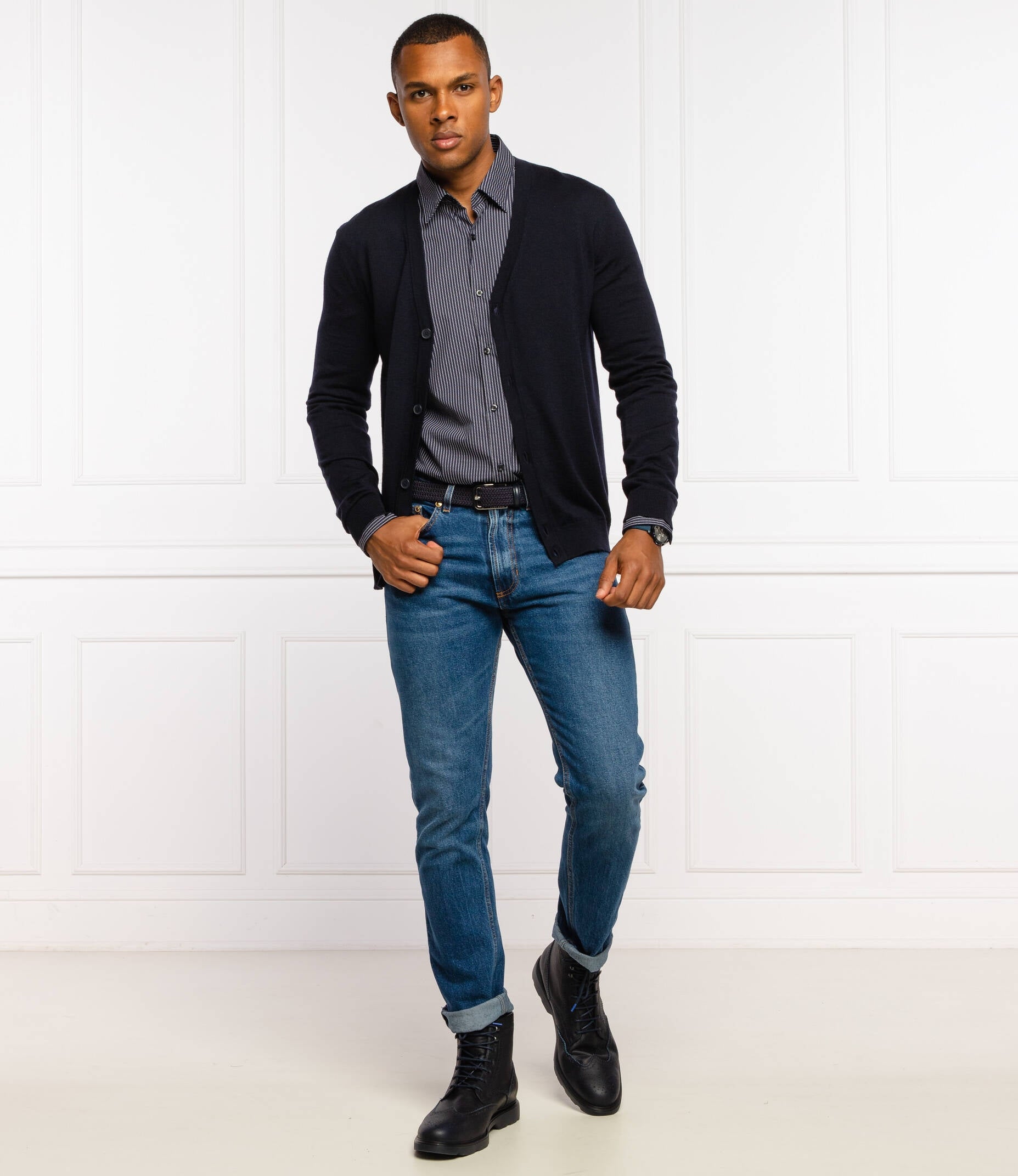 Boss Malha Sweater Sanjacopo3 Navy Navy_shot1