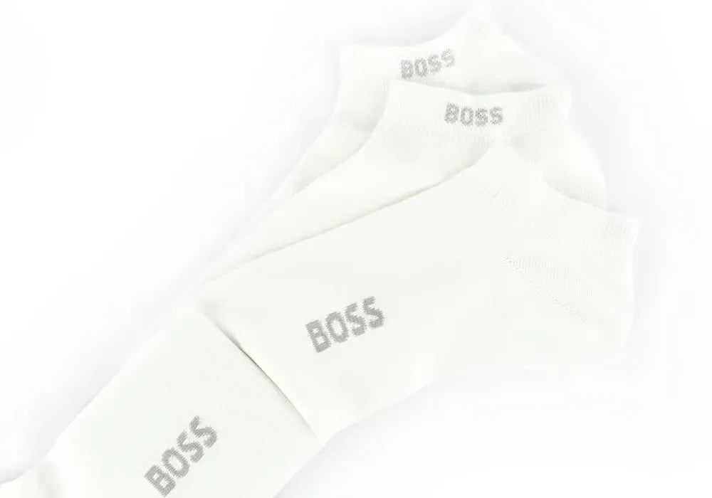Boss Meias Socks 2paslogobamboo White Branco_shot4