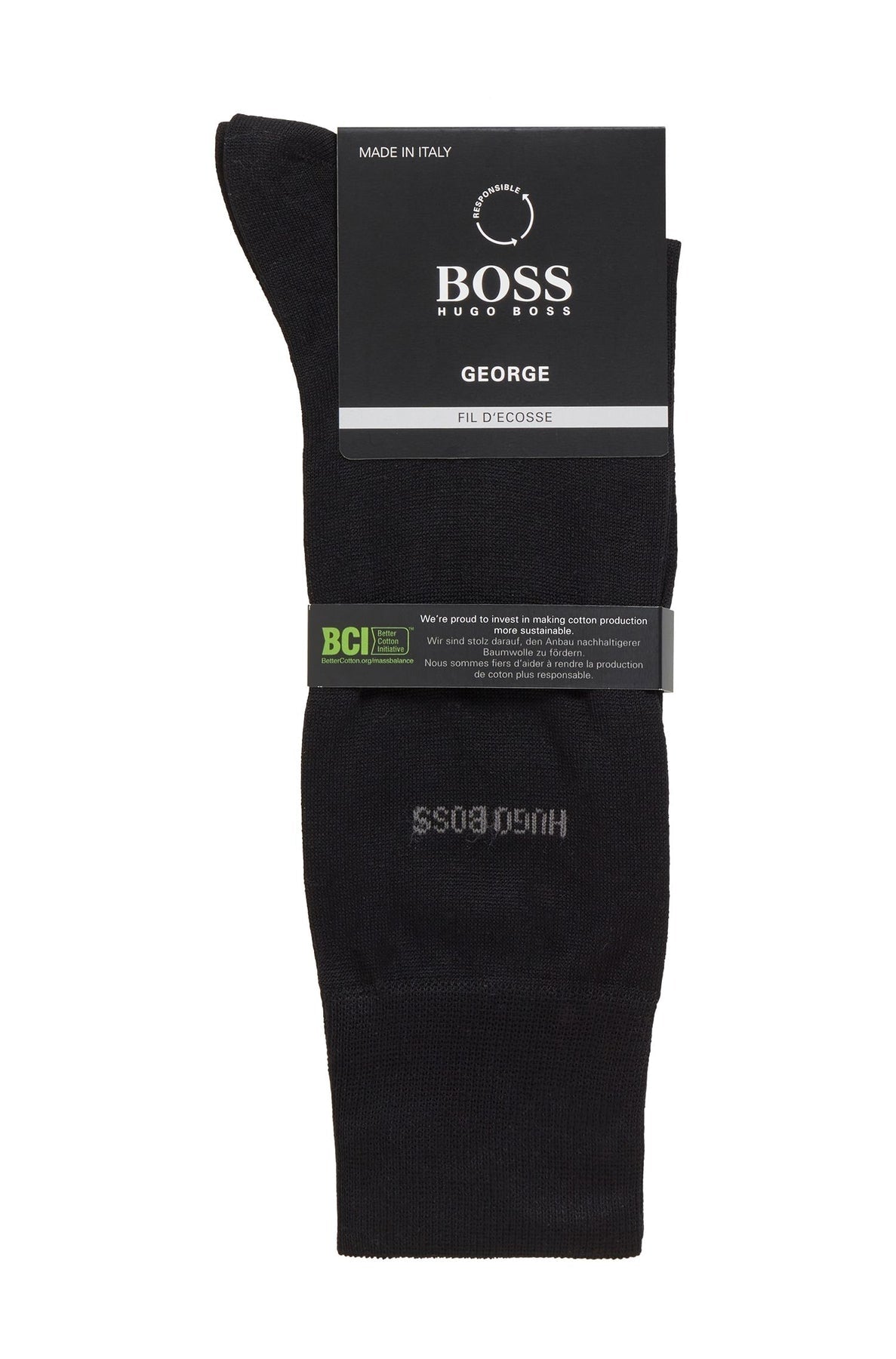Boss Meias Socks Georgers Black Preto_shot3