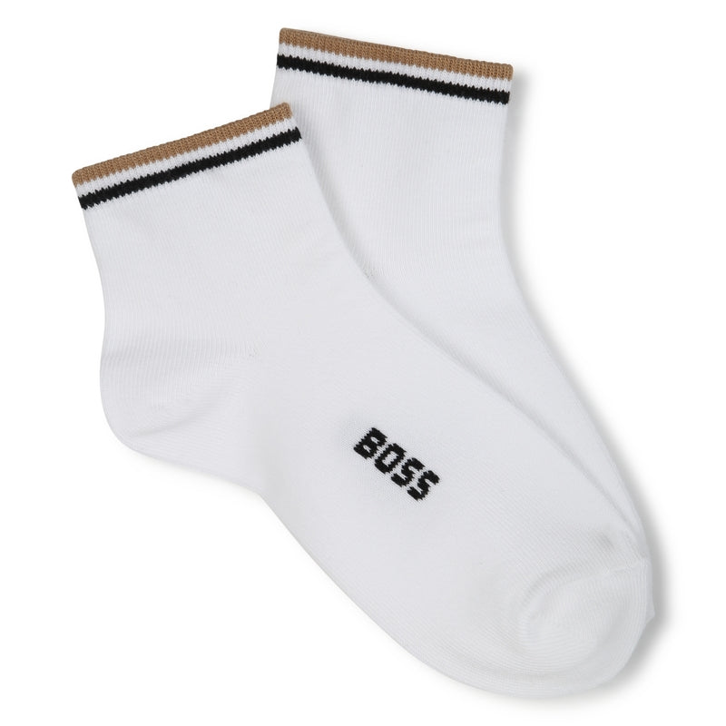 Boss Meias Socks J52274 White Branco_shot2