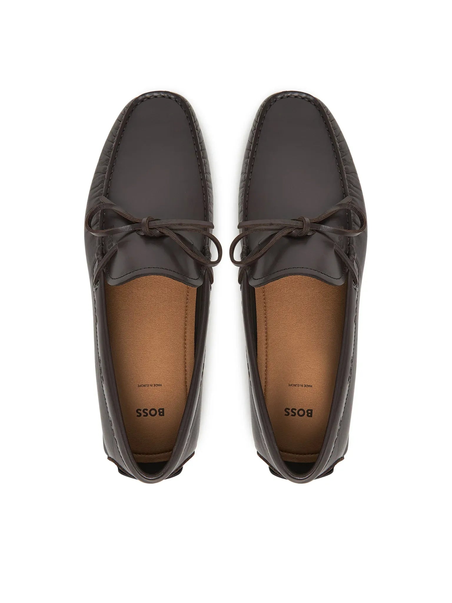 Mocassins Boss Castanho Escuro Noel Lace
