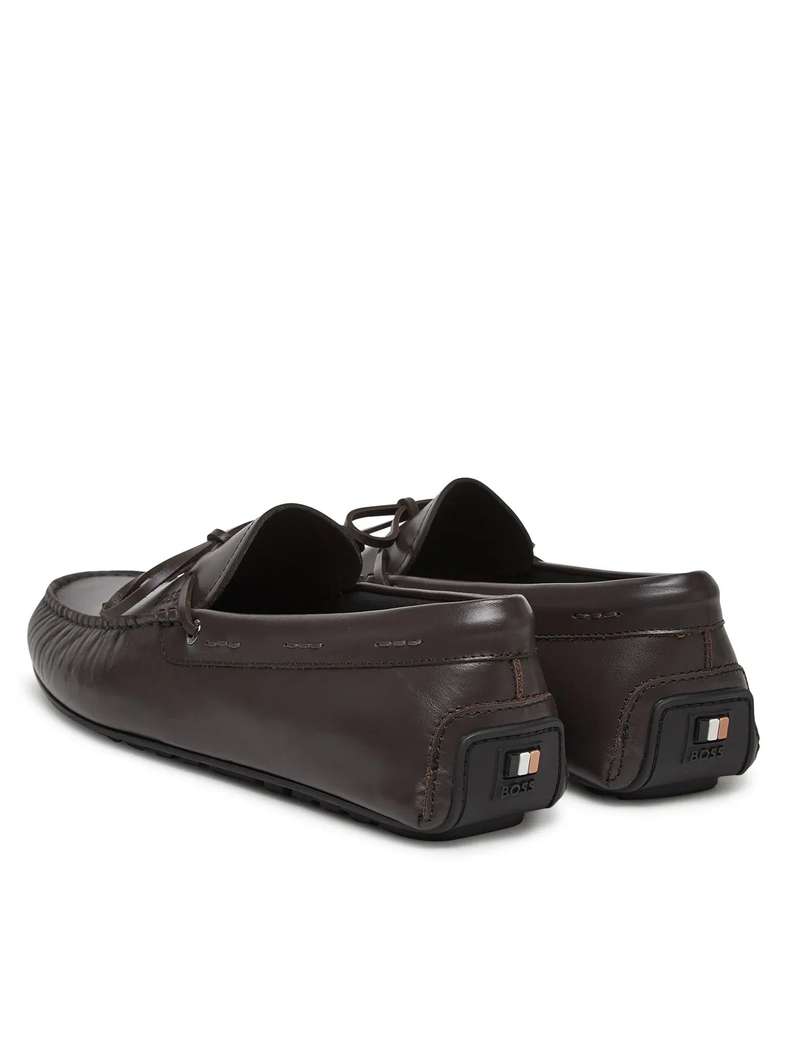 Mocassins Boss Castanho Escuro Noel Lace