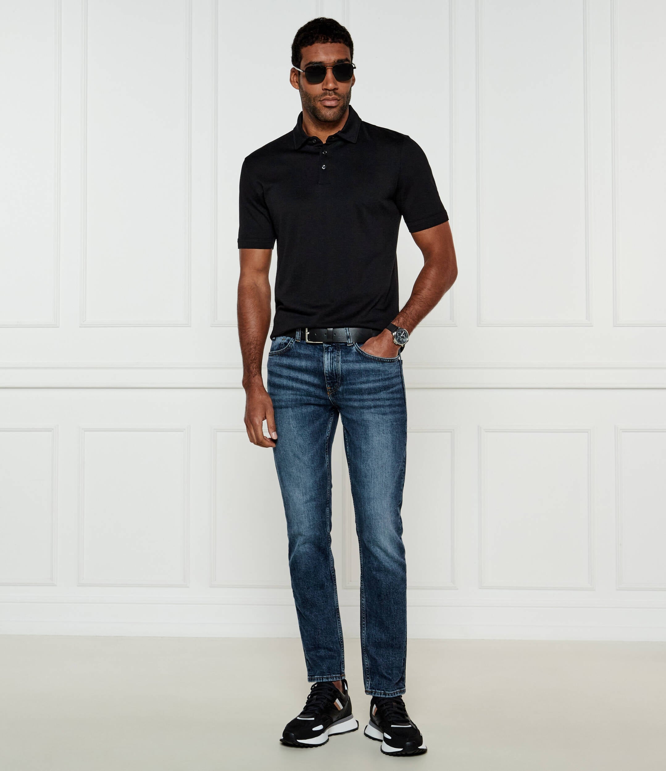 Boss Polo H Press57 Black Preto_shot5