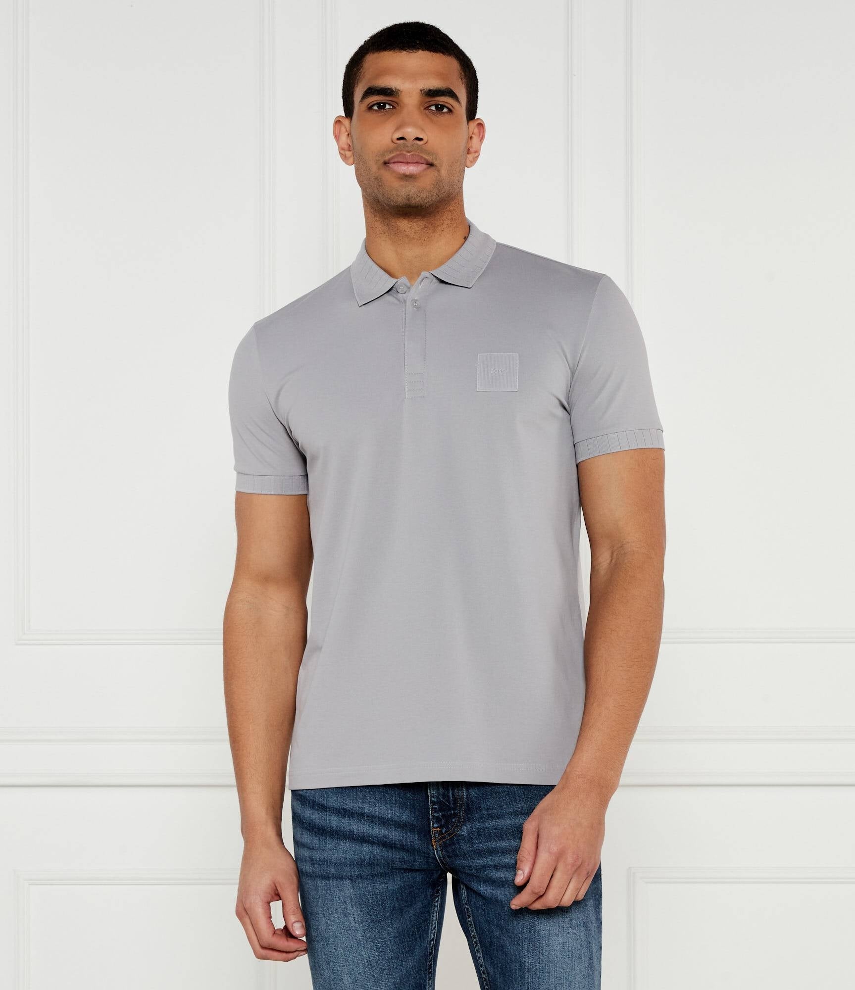 Boss Polo Paddydropneedl Lt.grey Cinza Claro_shot3