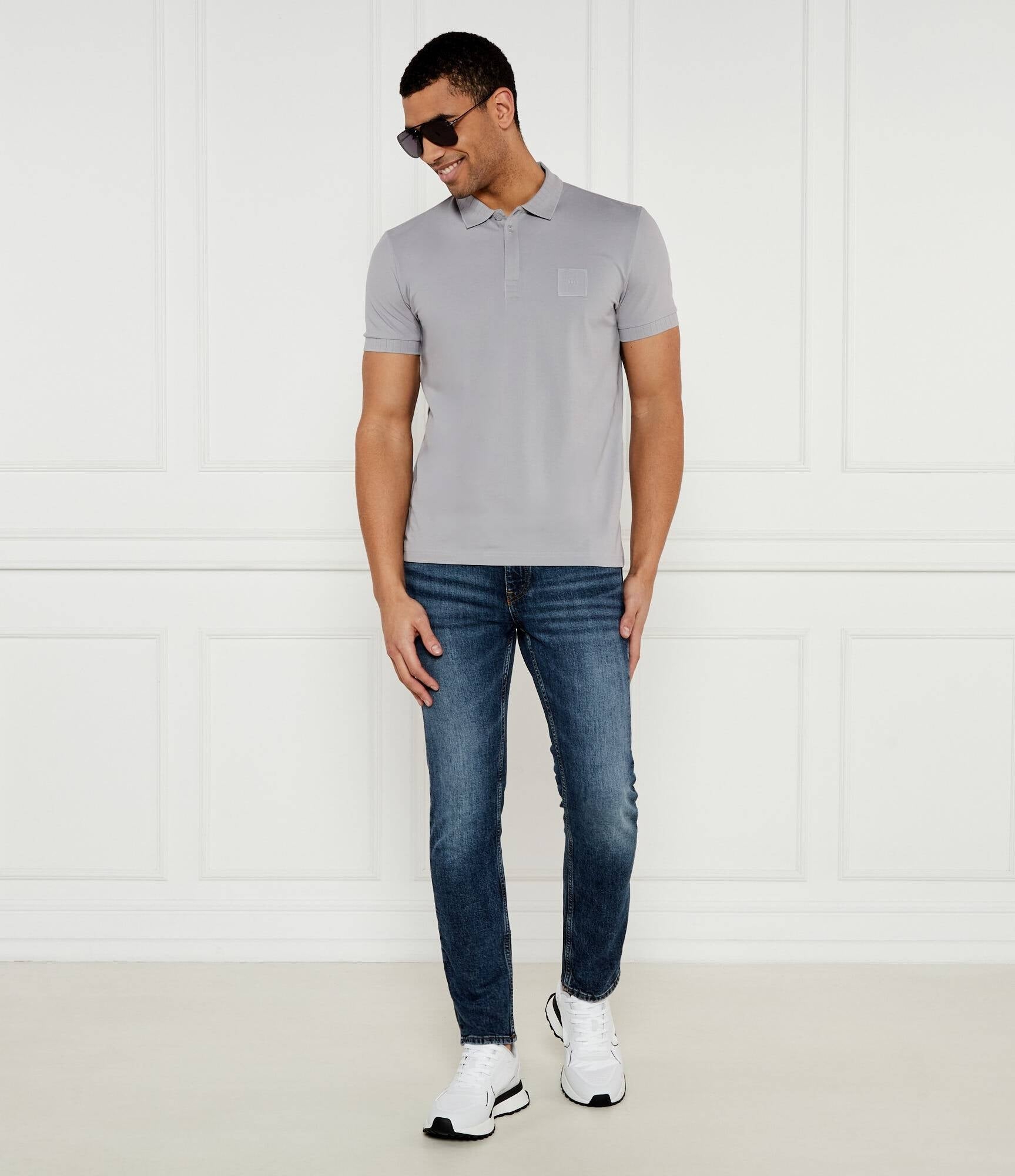 Boss Polo Paddydropneedl Lt.grey Cinza Claro_shot4