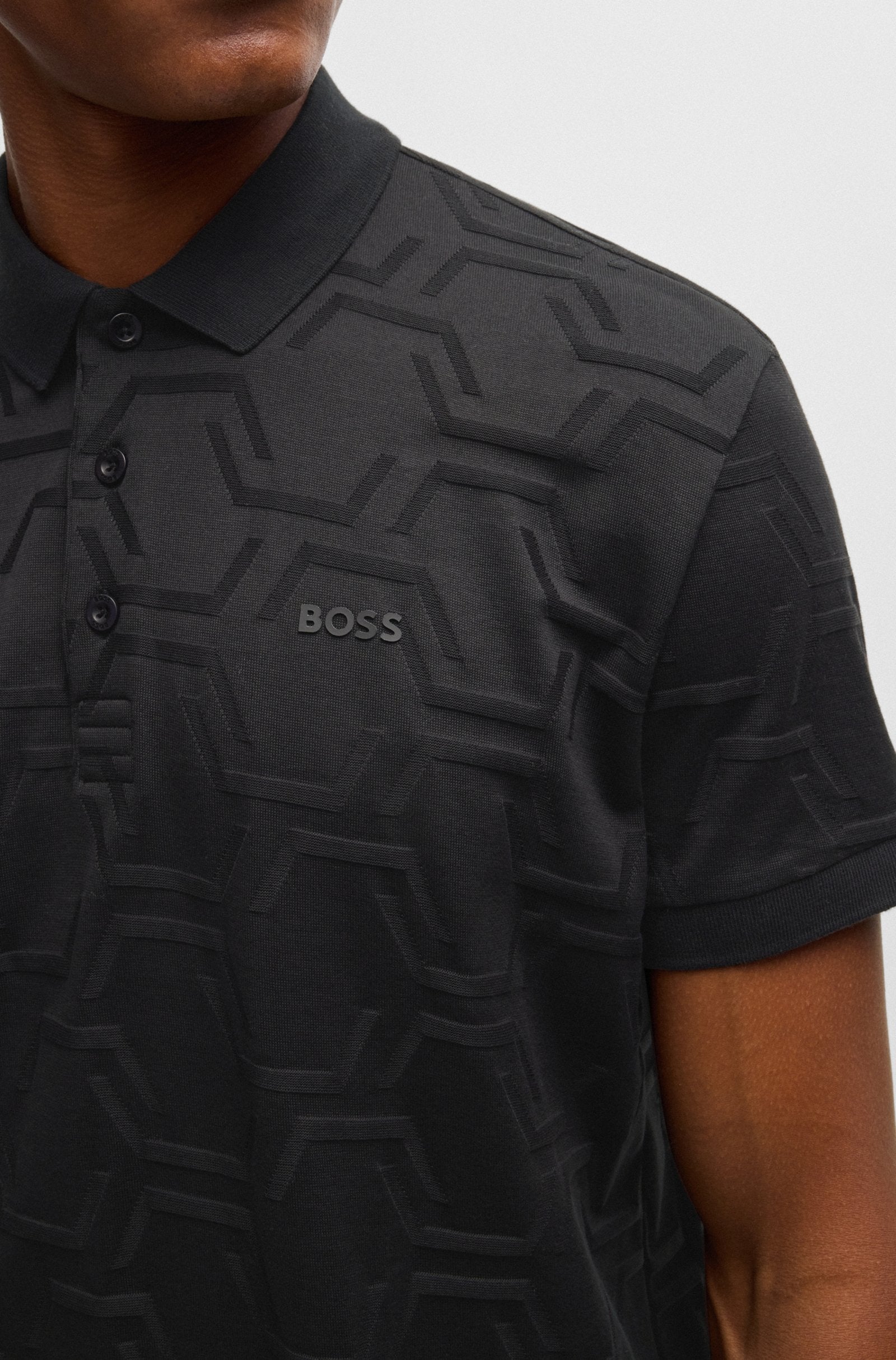 Boss Polo Paddyhexaquilt Black Preto_shot3