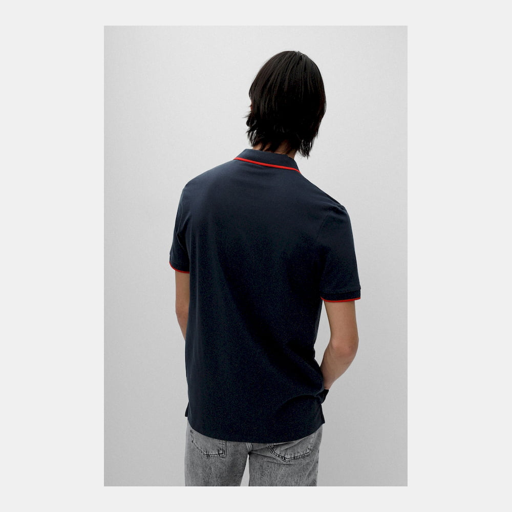 Boss Polo Deresino Navy Navy Shot5