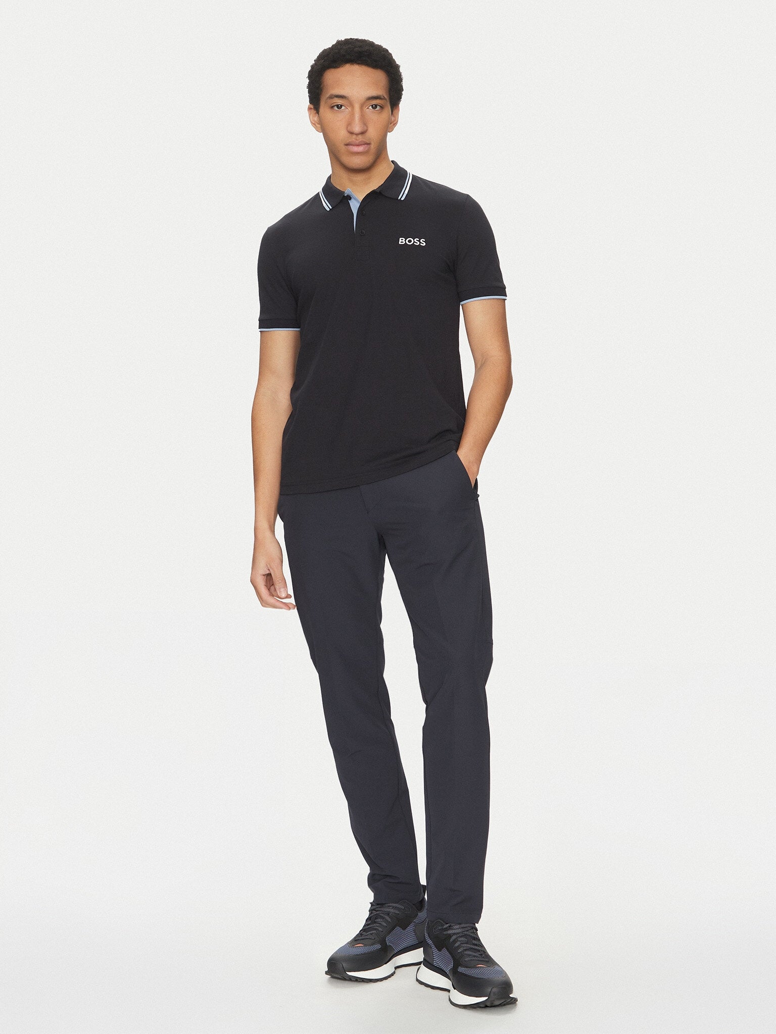 Polo Boss Azul Escuro Paddy Pro