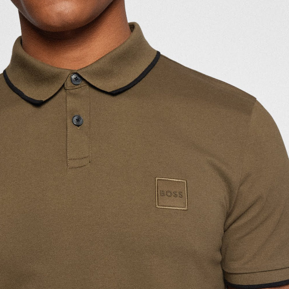 Boss Polo Passertip Dk.green Verde Escuro Shot5
