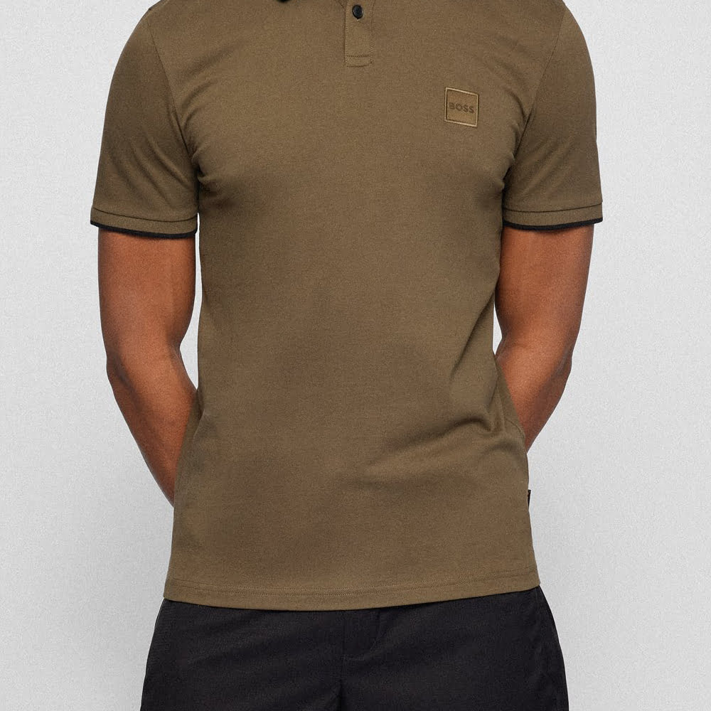 Boss Polo Passertip Dk.green Verde Escuro Shot7