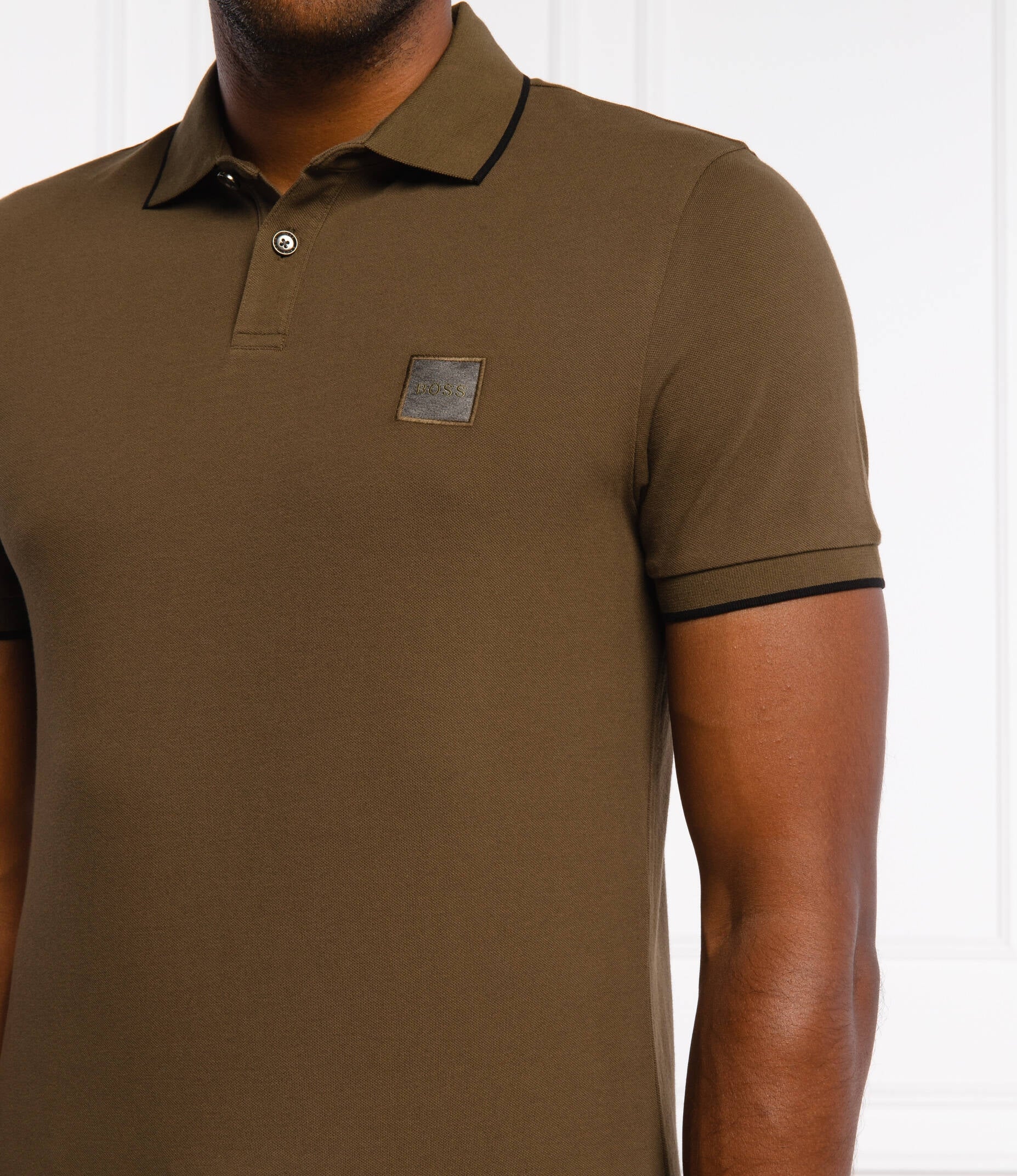 Boss Polo Passertip1 Green Moss Verde Moss_shot4