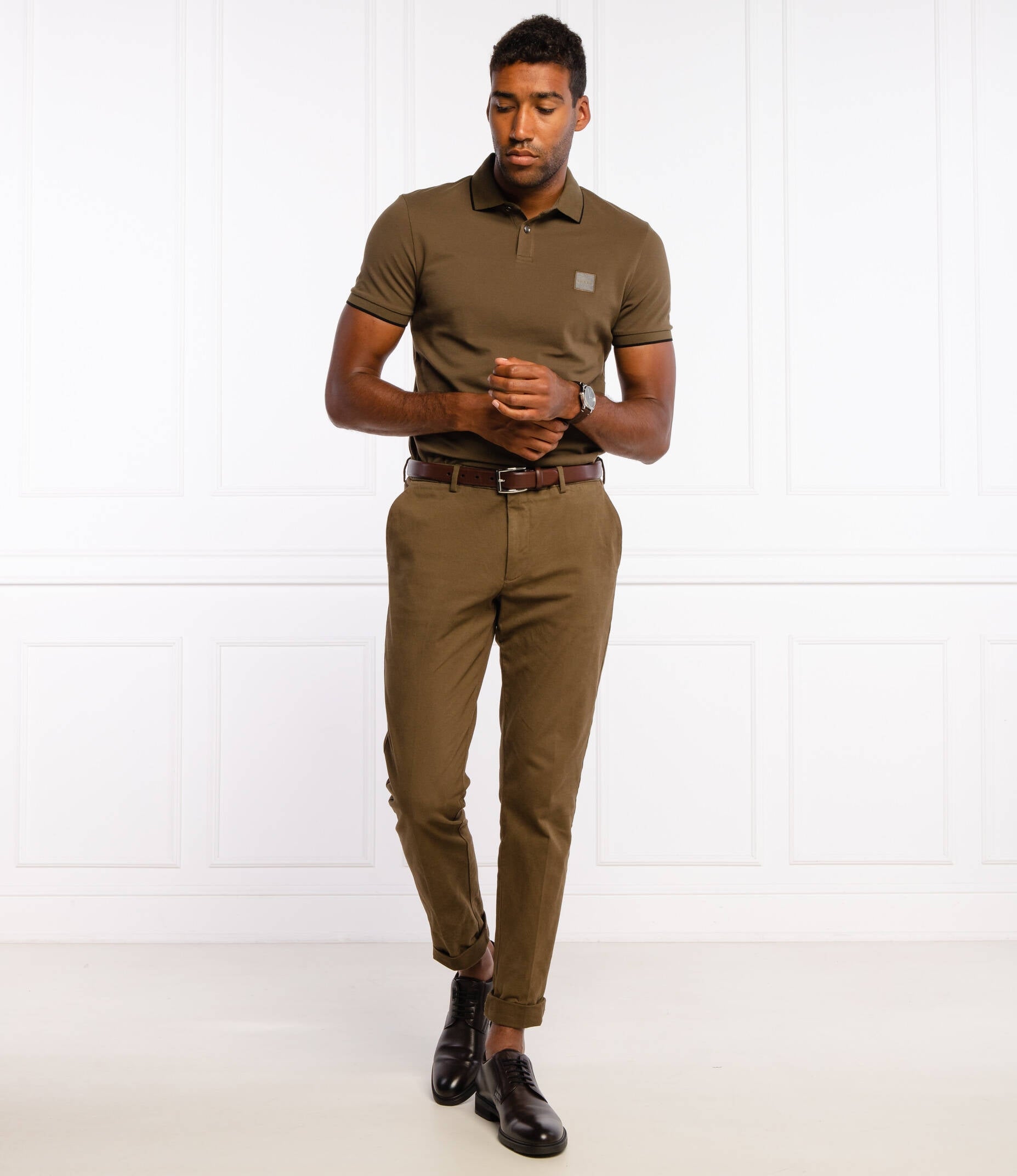 Boss Polo Passertip1 Green Moss Verde Moss_shot5