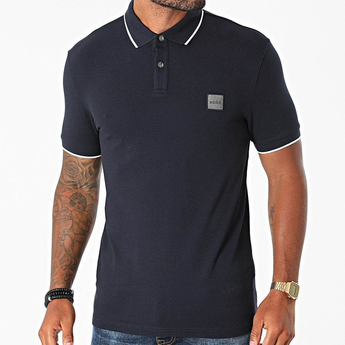 Boss Polo Passertip1 Navy Navy_shot1
