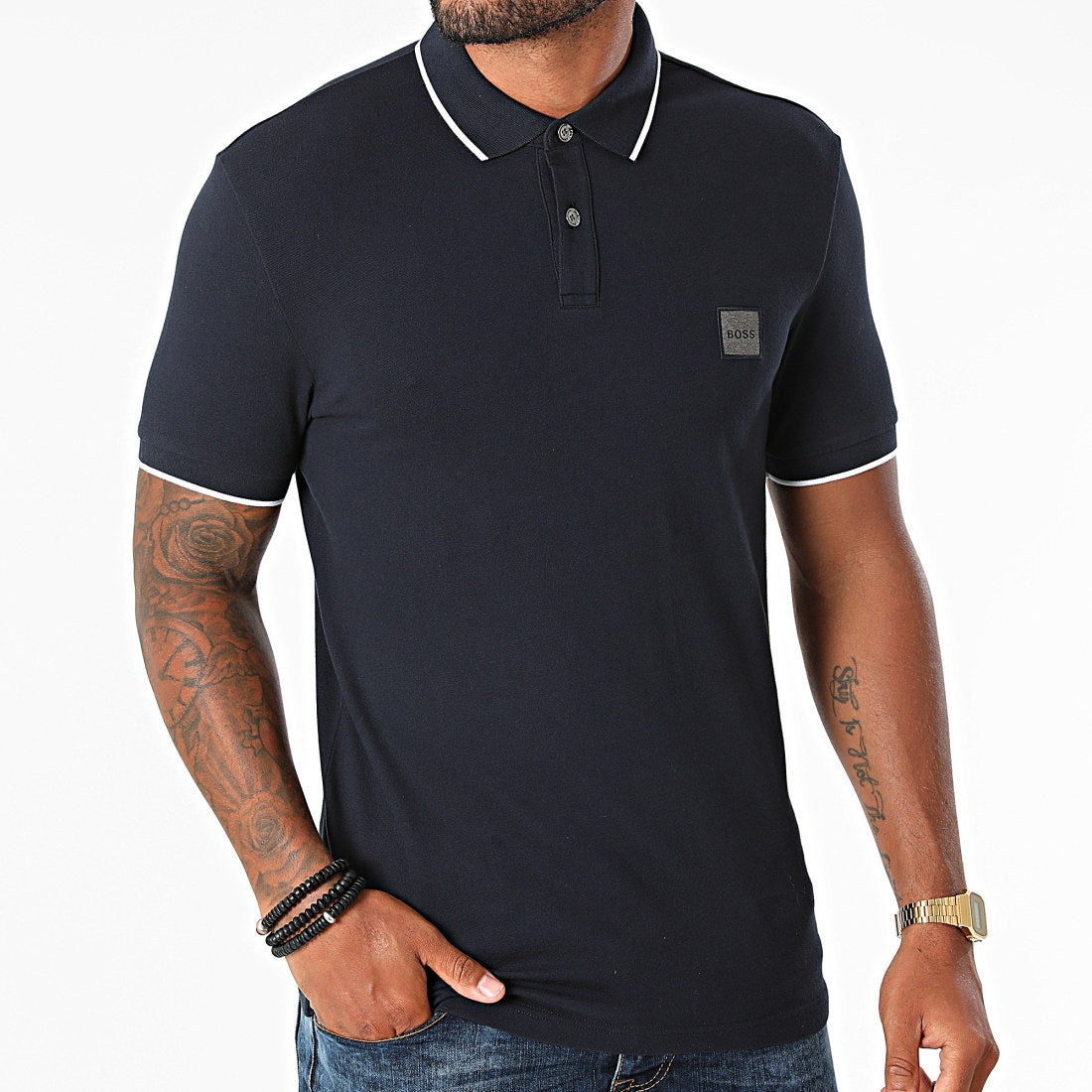 Boss Polo Passertip1 Navy Navy_shot3