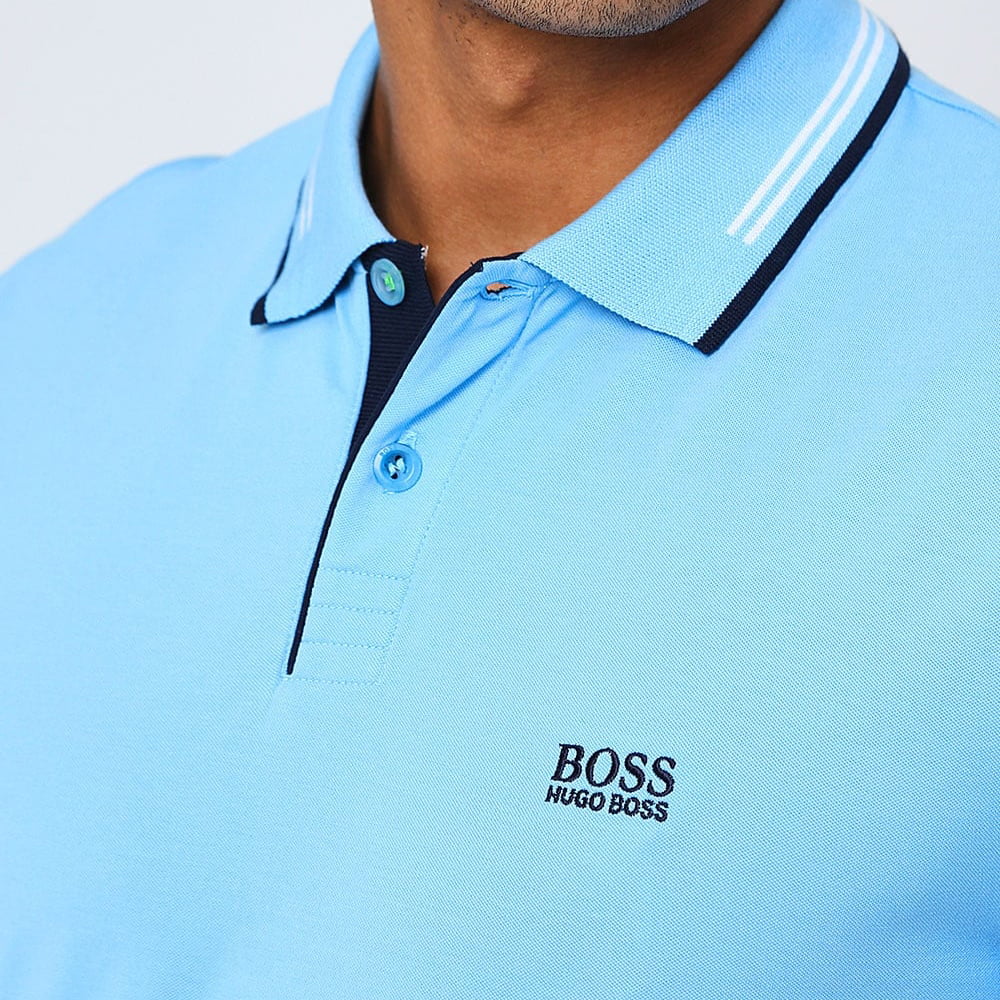 Boss Polo Paul Blue Azul Shot9