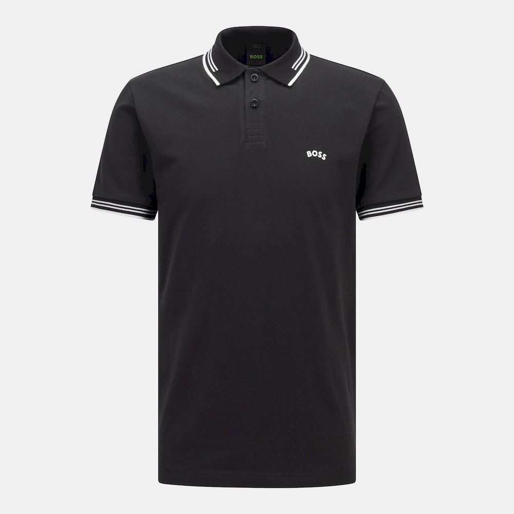 Boss Polo Paulcurved 504 Black Preto Shot2