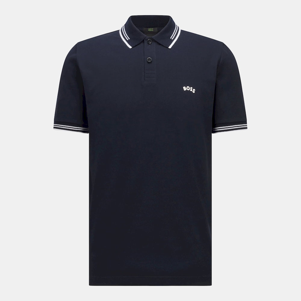 Boss Polo Paulcurved 504 Dk.blue Azul Escuro Shot2