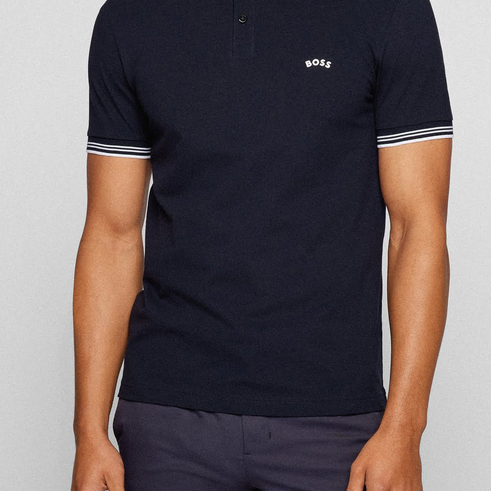 Boss Polo Paulcurved 504 Dk.blue Azul Escuro Shot9