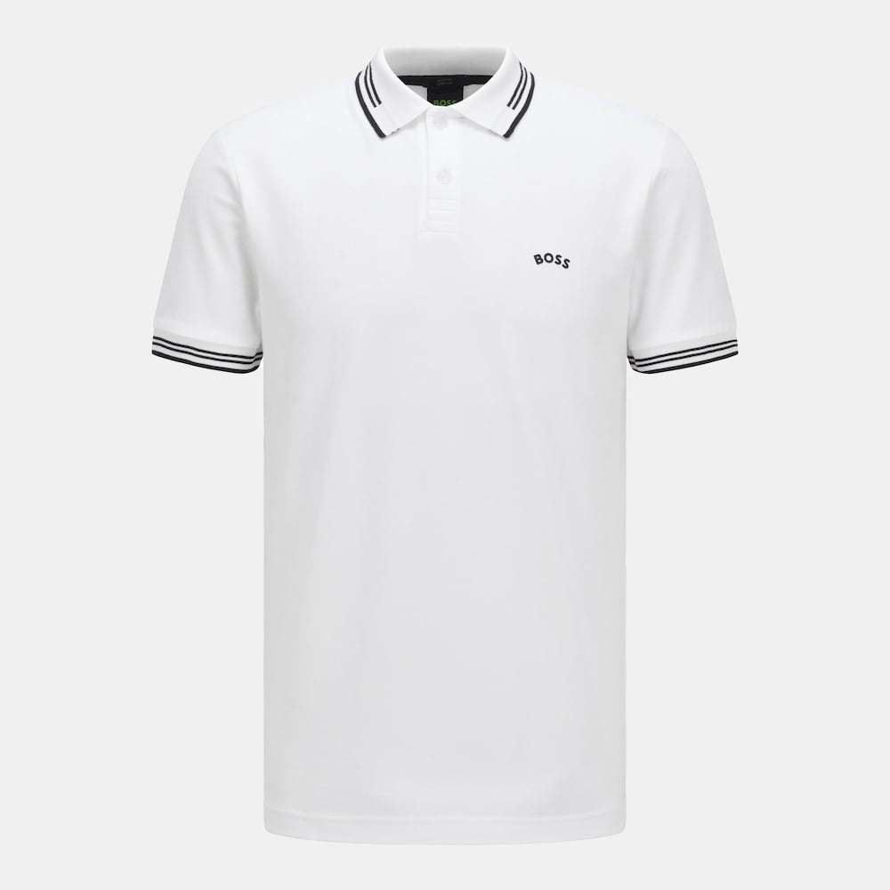 Boss Polo Paulcurved 504 White Branco Shot2