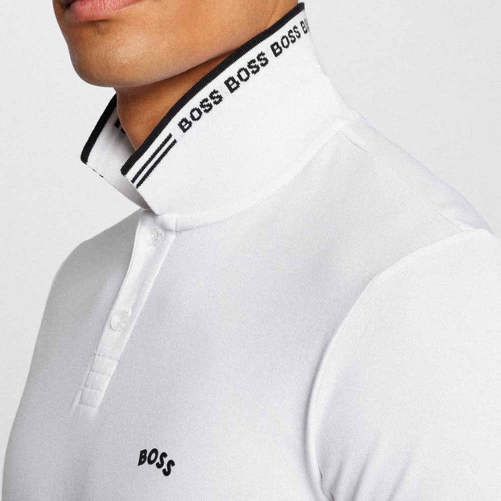 Boss Polo Paulcurved 504 White Branco Shot7